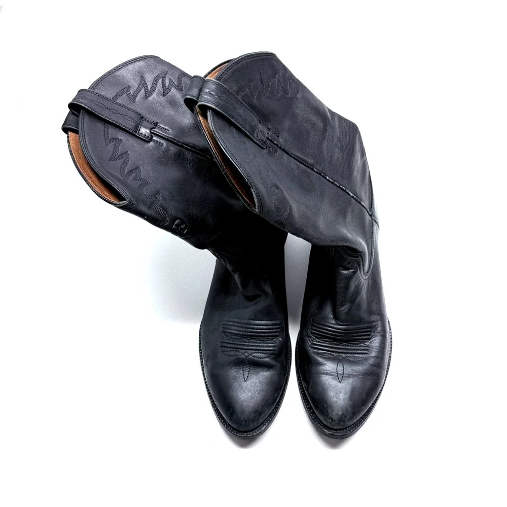 Ariat Mens Sedona Boots Size 11.5D Black Cowhide Leather Cowboy Western 34601